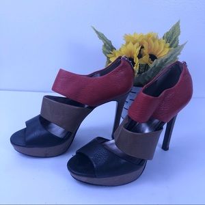 Calvin Klein- Remini Open toe platform Heels